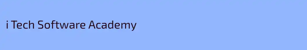 i Tech Software Academy